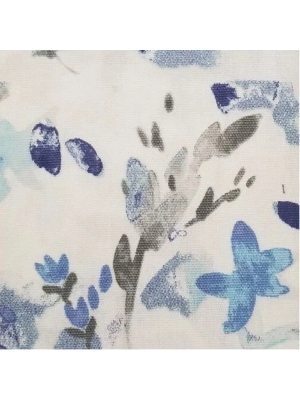 Ralph Lauren Cotton Floral Shower Curtain Blue White